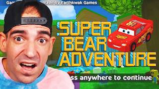 I TURNED INTO LIGHTNING McQUEEN in SUPER BEAR ADVENTURE!!! ⚡🏎️ (SECRET BOSS) screenshot 5
