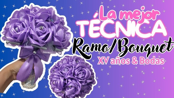 DIY ♡ Mini ramo con rosa de listón para mamá