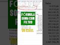 Soma com filtro = flexibilidade #excel #excelformulas #controladoria #financas #contabilidade