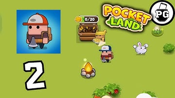 First Building ! 🪓 Pocket Land - Gameplay Walkthrough |Part 2|