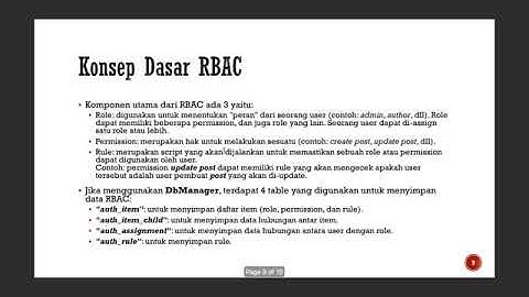8. Yii2 Framework - Security