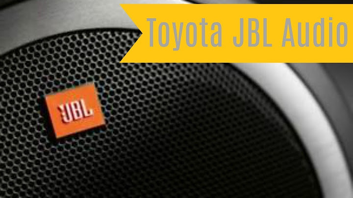 Does my toyota have jbl audio system