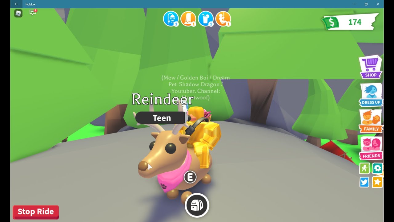 trading ride potions in adopt me YouTube