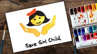 child save poster drawing
