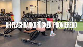 Kh Flachbankdrücken, Pronierend Oberkörper-Training Brustmuskulatur