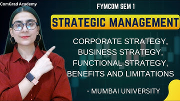 #2 Introduction to Strategic Management| FYMCOM SEM 1| #mcom #mumbaiuniversity