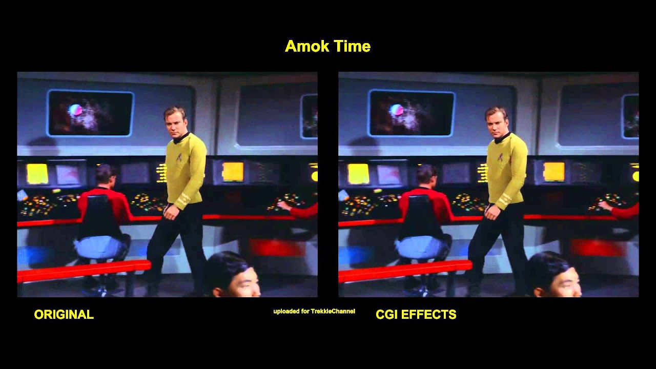 Star Trek Amok Time visual effects comparison YouTube