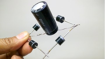 how to make bridge rectifier with capacitor filter