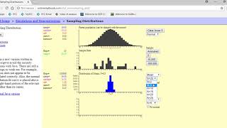 Sampling Distribution of Means Simulation Wealth