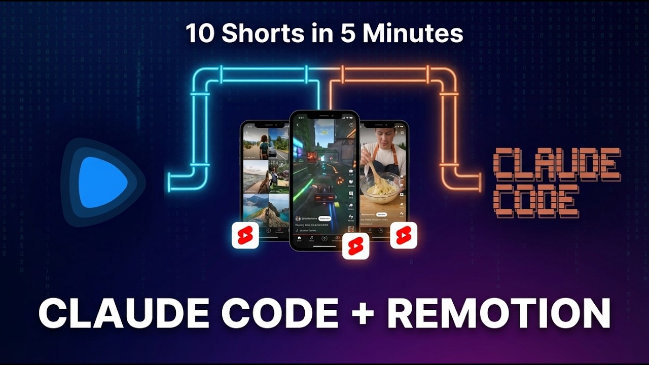 I Built a YouTube Shorts Generator with AI (Remotion + Claude Code)