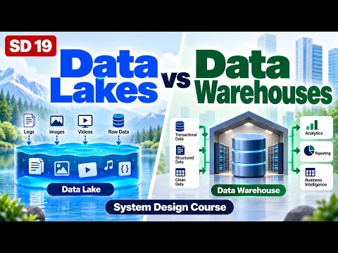 SD 19 | Data Lakes vs Data Warehouses in System Design | System Design Course | Uplatz