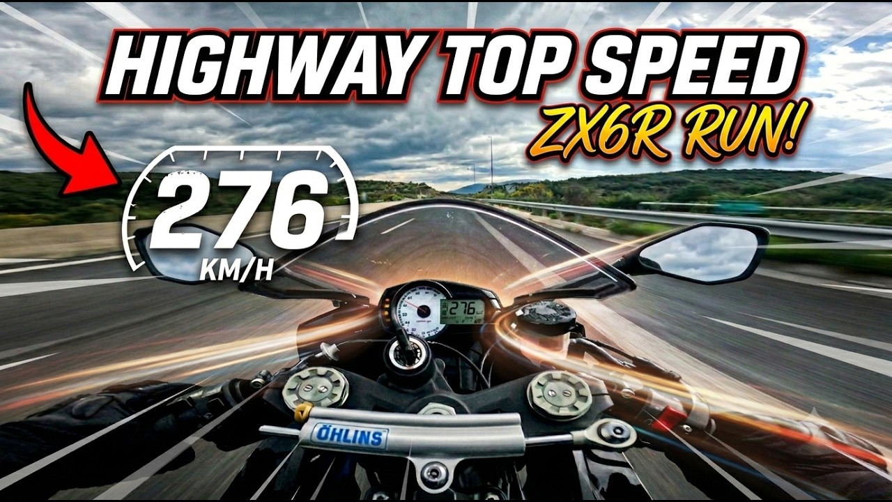 さちページ KAWASAKI ZX6R TOP SPEED HIGHWAY RUN! - YouTube