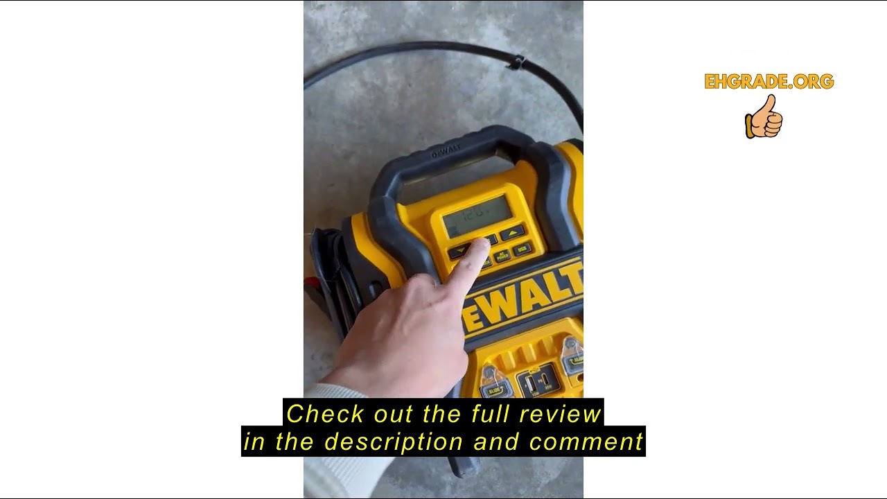 Review DEWALT DXAEPS14-Type2 2000 Peak Battery Amp 12V Automotive Battery Booster Jump Starter/Power