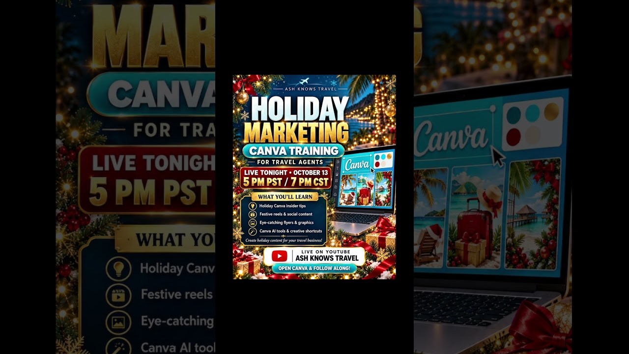 Travel agents, let’s get your holiday content ready! 🎄✨💻
