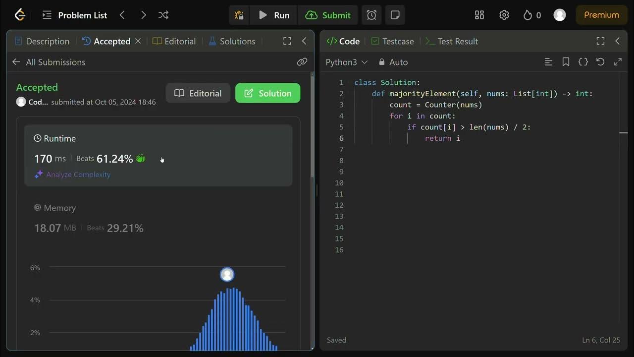 Majority Element - Leetcode (Python) - YouTube