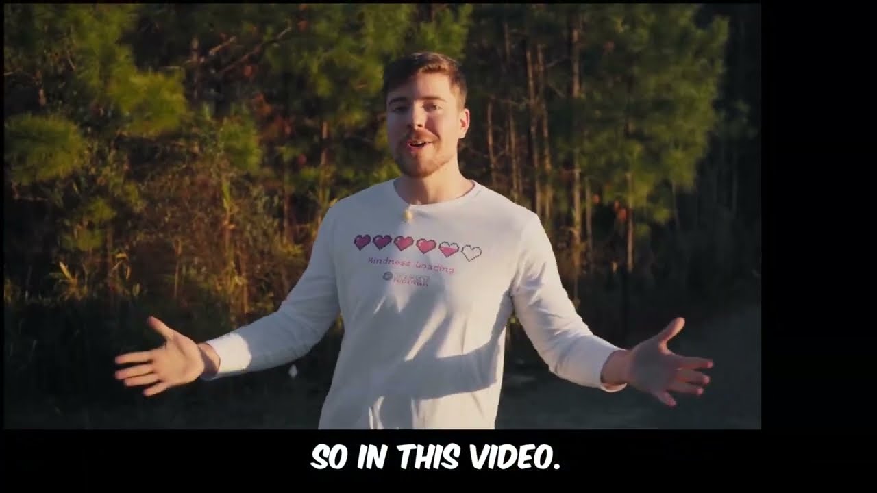 Captioning for @MrBeast  'We Built A School' Video