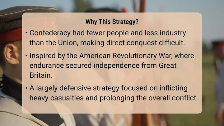 Did The Confederacy Seek To Win By Wearing Down Union Will?