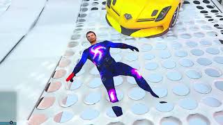 GTA 5: CONCEPT SUPERCAR PARKOUR RACE CHALLENGE with CHOP & BOB