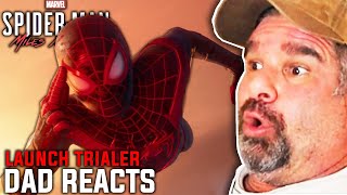 Dad Reacts to Spider-Man Miles Morales Launch Trailer - PS5