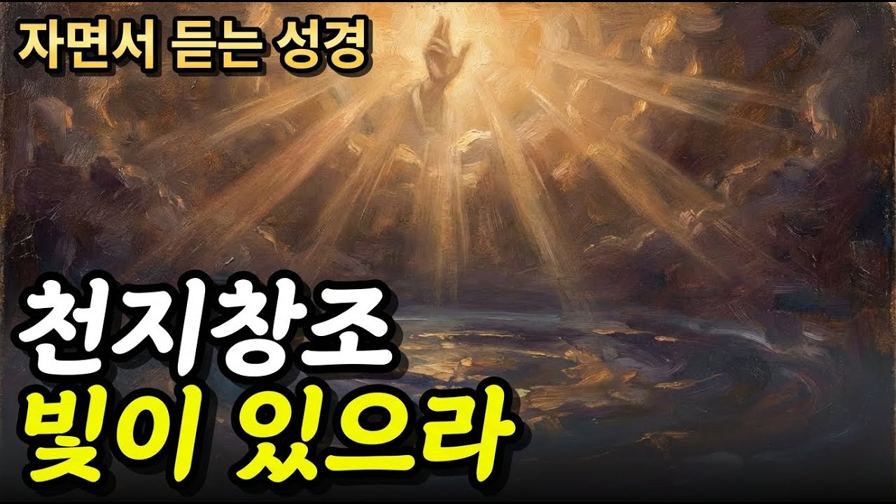 [성경이야기] 빛이 있으라! 어둠을 가른 하나님의 첫 말씀ㅣ창세기 1-2장ㅣ자면서 듣는 성경이야기