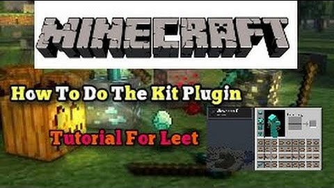 Minecraft PE Leet Tutorial - How To Do The Kit Plugin