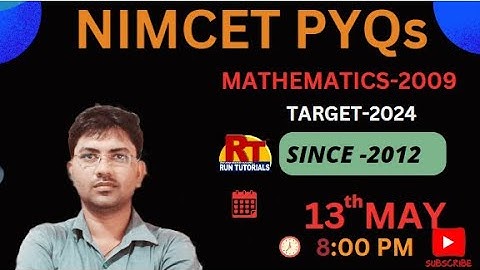 🔥 NIMCET PYQs -2009🔥 ||MATHEMATICS ||Short-Tricks Solution ||Day-25|| #nimcet||#varanasi