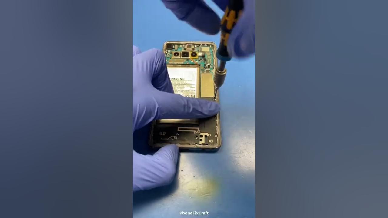 Samsung Galaxy S10 charging port replacement. Moisture detected issue repair. YouTube