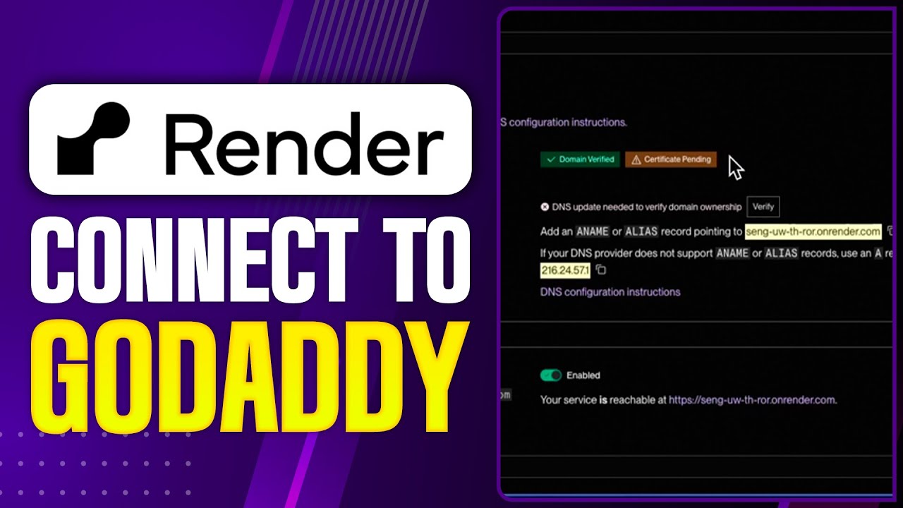 How To Connect GoDaddy Domain to Render (2025 Updated Tutorial) - YouTube