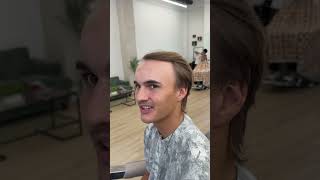 Receding hairline transformation fringe #barber #customcut