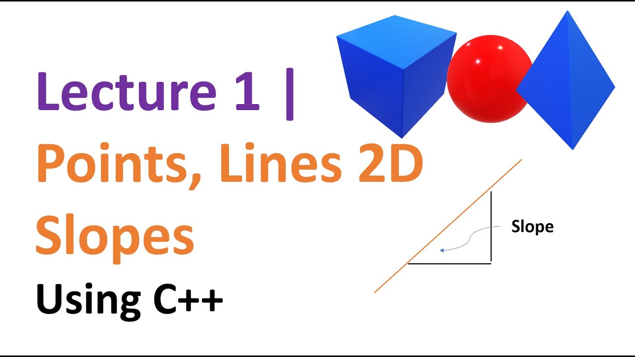 Lecture 1 | Computational Geometry using C++ | Point, Lines, Slopes ...