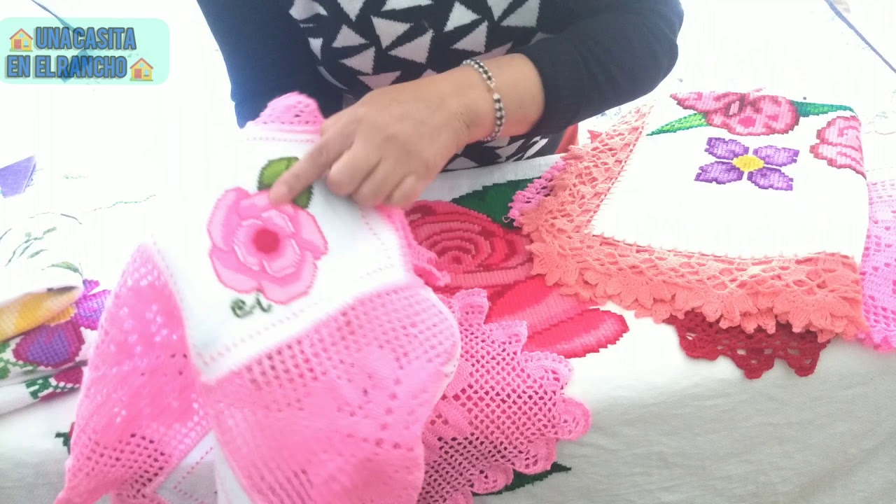 SERVILLETAS EN PUNTO DE CRUZ QUE SE BORDAN EN MI RANCHO🤠