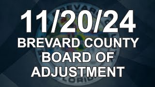 11/20/2024 - Brevard County Board of Adjustment