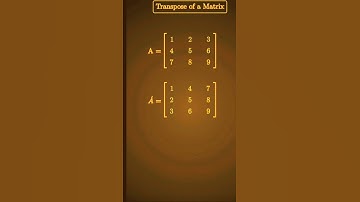 "Matrix Transpose  आ सान  तरी का 🔥 | Class 12 & NDA Maths" #shorts #maths #youtubr shorts