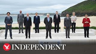 Live: G7 leaders gather for second day of summit