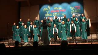 Russian national song Perevoz Dunia derjala. Children choir Istok
