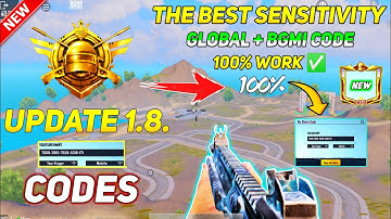 1.8.0 New Update !! Zero Recoil Sensitivity 💫 CODE+Control Setting 🔥PUBG MOBILE | BGMI