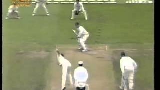 Steve Waugh survives dead plumb LBW from Andrew Caddick, goes on to make 108 3