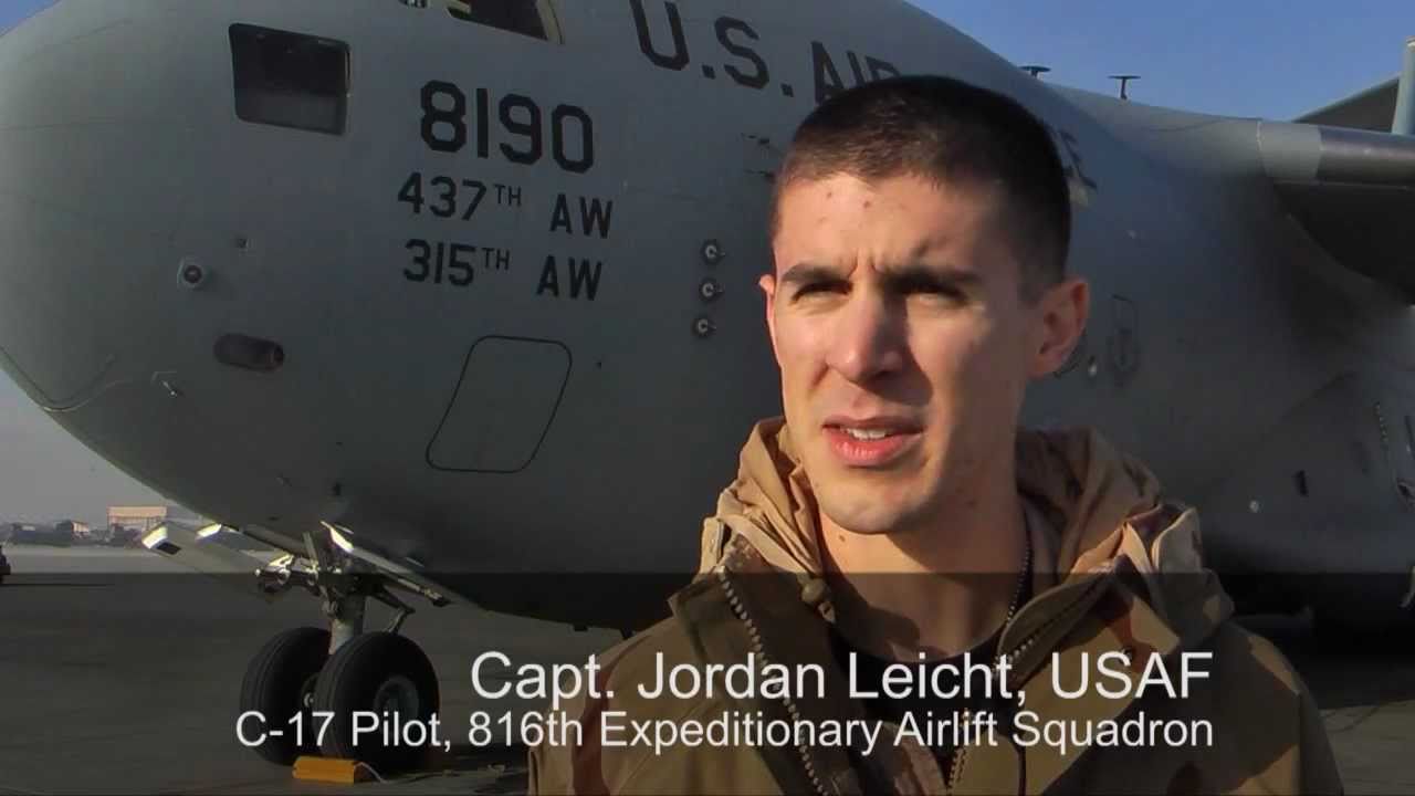 On a C-17 with the U.S. Air Force
