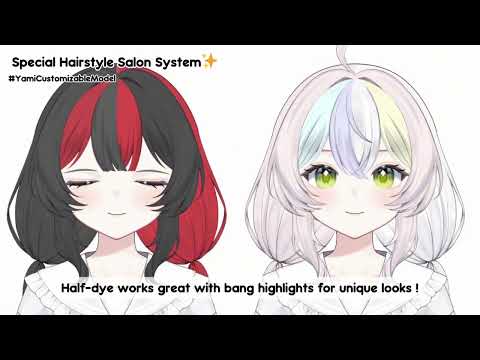 This VTuber Model Lets You Create ANY Hairstyle — No Texture Editing Needed! 😱✨