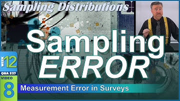 Sampling ERROR and Squishy Measurements (12-8)