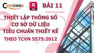 RSA #11 - Thiết lập thông số, cơ sở dữ liệu, tiêu chuẩn thiết kế theo TCVN 5575:2012