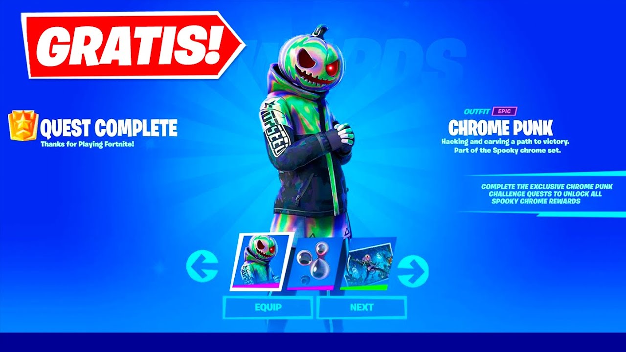Como CONSEGUIR GRATIS la NUEVA SKIN de HALLOWEEN en FORTNITE! 🎁😱