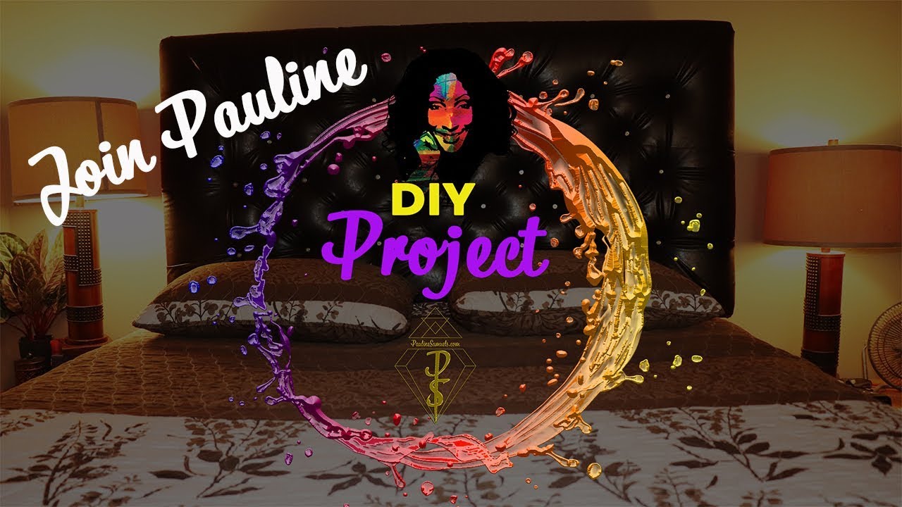 DIY Easy No Sew Tufted Headboard YouTube