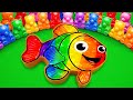Satisfying ASMR | How to make Finding Nemo Slime Bathtub by Mixing Gummy Bear CLAY Mystery Egg