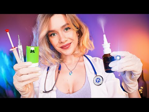 ❗️ АСМР МЕДОСМОТР ВРАЧА НА ДОМУ 👩⚕️ Проверка Здоровья, Глаз, Нервов, Рефлексов asmr doctor exam