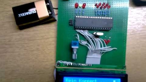 Atmel ATmega32 micro controller with LCD Module