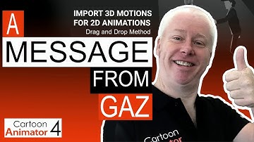 Cartoon Animator 4.4 - 3D motions to 2D characters - Drag and Drop