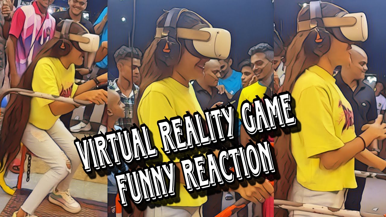 Funny virtual reality reaction 😀😀 | Vr world Velankanni | #vrgaming # ...