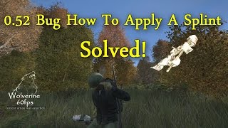 DayZ Standalone 0 52 Bug How To Apply A Splint Solved