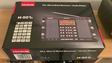 The Tecsun H501X world band radio finally lands in Oxford...